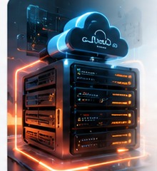 Ilustração tecnológica de vps